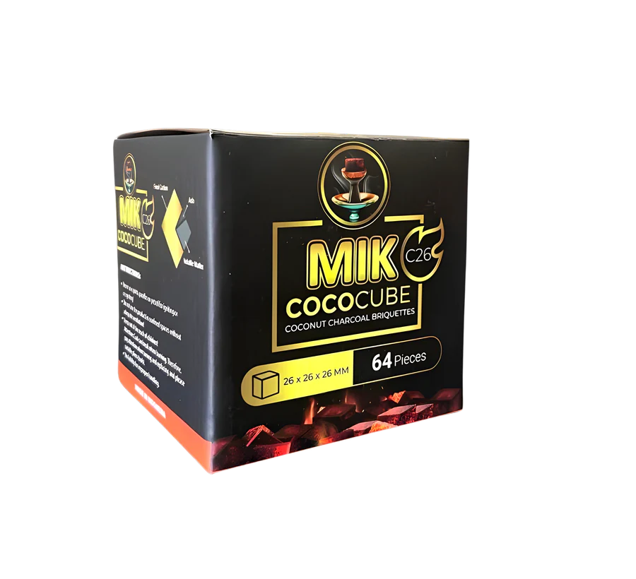 Mik Coco Cube Shisha Coconut Charcoal Briquettes 10 x 1 kg