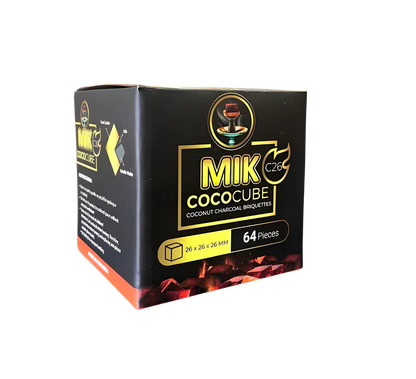 Mik Coco Cube Shisha Coconut Charcoal Briquettes 10 x 1 kg